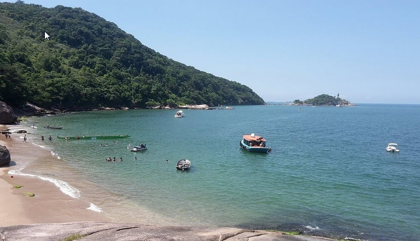 Vista Praia do Sangava Guaruja